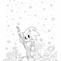 Super Sonic painting in space