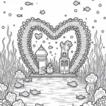 Heart-shaped factory under the sea