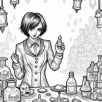 Wednesday Addams in the shadow market