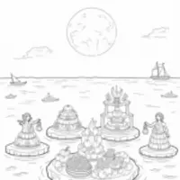 Thanksgiving on the moonlit harbor