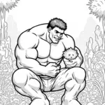Hulk in a galactic petting zoo
