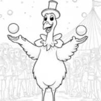 Turkey juggling at the circus