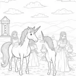 Unicorns at the enchanted festival