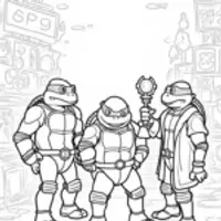 Teenage Mutant Ninja Turtles as scientists