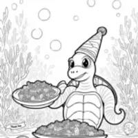 Thanksgiving underwater celebration