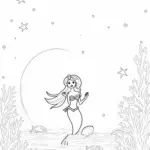Little mermaid at the starfish festival