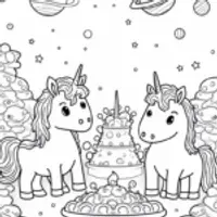 Unicorns in a candy factory