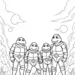 Teenage Mutant Ninja Turtles in space