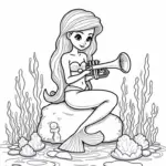 Little mermaid crafting music