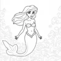 Mermaid navigating ocean currents