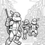 Teenage Mutant Ninja Turtles in candy factory