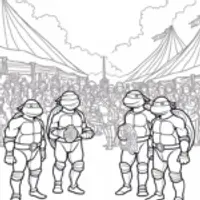 Teenage Mutant Ninja Turtles at fair