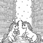 Unicorns in the enchanted library