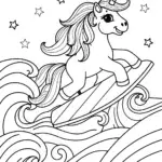 Unicorn surfing on cosmic waves