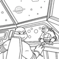 Teenage Mutant Ninja Turtles in space