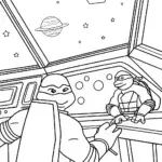 Teenage Mutant Ninja Turtles in space