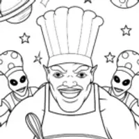Hulk baking in outer space
