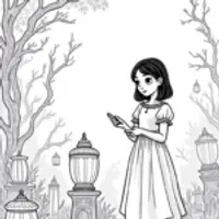 Wednesday Addams at the lantern festival