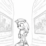 Super Sonic in the art gallery