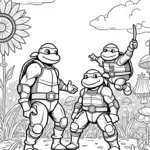 Teenage Mutant Ninja Turtles battle