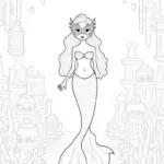 Mermaid hosting an undersea ball