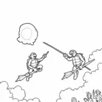 TMNT in a quirky quidditch match
