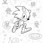 Super Sonic navigating a cosmic maze
