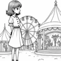 Wednesday Addams at the carnival