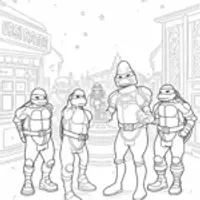 TMNT at a cosmic carnival