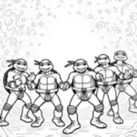 Teenage Mutant Ninja Turtles dance-off