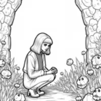 Wednesday in the enchanted garden