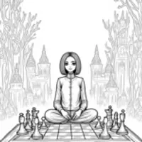 Wednesday Addams chess game