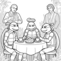 Teenage Mutant Ninja Turtles tea party