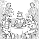 Teenage Mutant Ninja Turtles tea party