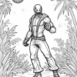 Venom dancing in a neon jungle
