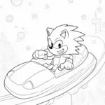 Super Sonic on a roller coaster