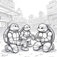 Teenage Mutant Ninja Turtles at zoo