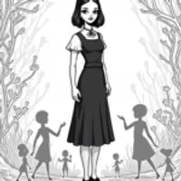 Wednesday Addams in a shadow realm