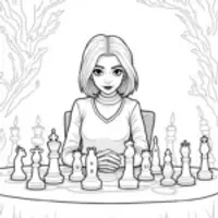 Wednesday Addams chess match