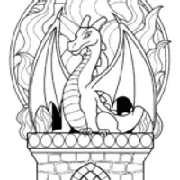 Charizard creating fiery art