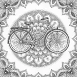 Bicycle in a mandala