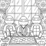 Ninja Turtles baking competition