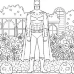 Batman in the magical garden