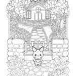 Kuromi in the garden maze
