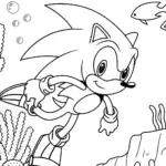 Sonic swimming in an underwater garden
