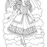 Alice floating on a cloud