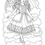 Alice floating on a cloud