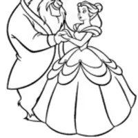 Beast painting with Belle