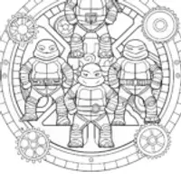 Ninja Turtles in a time machine