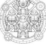 Ninja Turtles in a time machine
